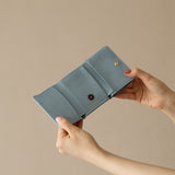 《予約商品》HASHIBAMI 【Ha-2509-606 スモールフラワー ミニウォレット】ペールブルー