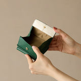 《予約商品》HASHIBAMI 【Ha-2509-606 スモールフラワー ミニウォレット】ボトルグリーン