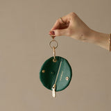 HASHIBAMI 【Ha-2509-615 スモールフラワー キーケース】ボトルグリーン