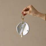 HASHIBAMI 【Ha-2509-615 スモールフラワー キーケース】シルバー