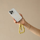 HASHIBAMI【Ha-2509-609 クシュクシュ レザー ハンドストラップ】ペールイエロー