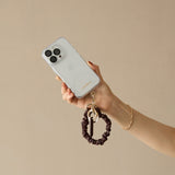 HASHIBAMI【Ha-2509-609 クシュクシュ レザー ハンドストラップ】ダークブラウン