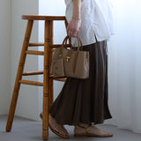 murir【MUR25005 パスケース付き パイピングミニショルダートート】グレーベージュ