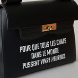 N+Ecology(ネコロジー)【NE-0022090 猫耳 かぶせバッグ】ブラック