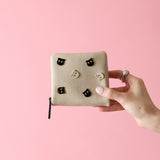 HASHIBAMII×N+Ecology 【Ha-2511-124 猫ハーフウォレット】エクリュ