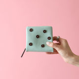 HASHIBAMI【Ha-2407-502 スモールフラワー ハーフウォレット】ミント