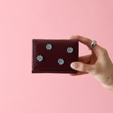 HASHIBAMI 【Ha-2509-606 スモールフラワー ミニウォレット】チェリー