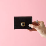 《予約商品》HASHIBAMI 【Ha-2511-104 天然石 カードケース】ブラック