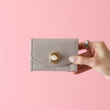 ◆CORRECT限定◆HASHIBAMI 【Ha-2511-104 天然石 カードケース】ライトグレー