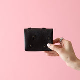 《予約商品》HASHIBAMI 【Ha-2511-105 スモールフラワー カード&コインケース】ブラック