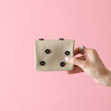 《予約商品》HASHIBAMI 【Ha-2511-105 スモールフラワー カード&コインケース】エクリュ