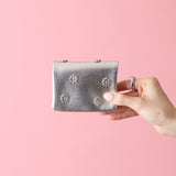 《予約商品》HASHIBAMI 【Ha-2511-105 スモールフラワー カード&コインケース】シルバー