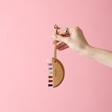 HASHIBAMI【Ha-2511-113 天然石 ハーフムーン カッサチャーム】ミックス