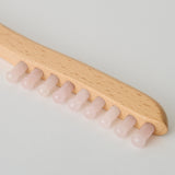 HASHIBAMI【Ha-2607-309 天然石 ブラシ カッサチャーム】ローズクォーツ