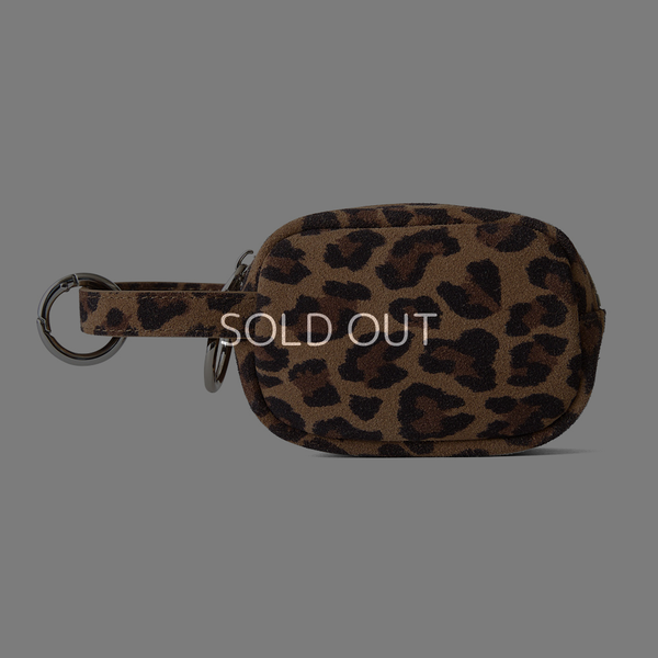 ◆CORRECT限定◆HASHIBAMI【Ha-2506-814 柄スエードミニポーチキーリング】レオパード