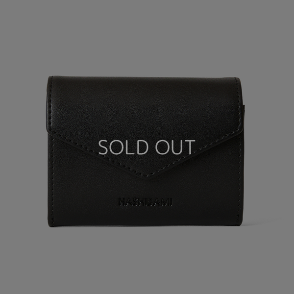 ◆CORRECT限定◆HASHIBAMI【Ha-2502-205 フェズ Wフェイス ミニウォレット】ブラック