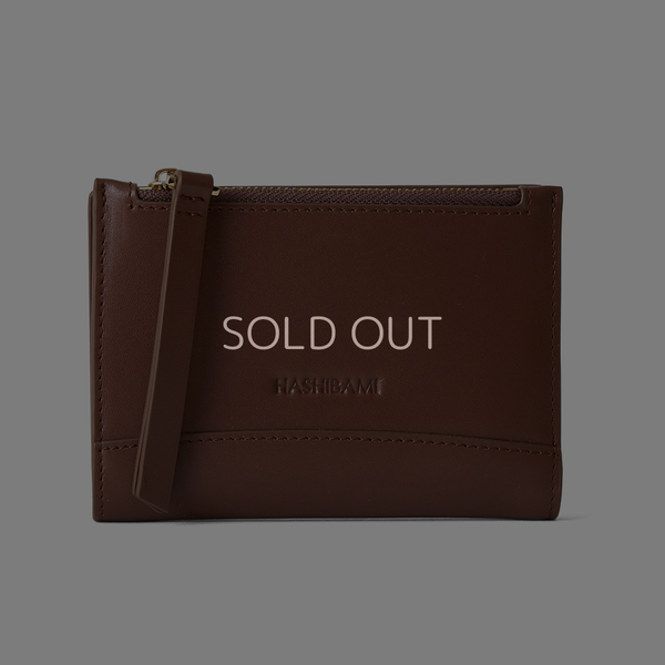 ◆CORRECT限定◆HASHIBAMI【Ha-2506-807 フェズ ハーフウォレット】ダークブラウン