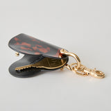 HASHIBAMI 【Ha-2509-500 ハート型 ベッコウ スマートキーリング】アンバー