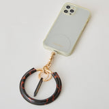 HASHIBAMI【Ha-2509-506 ウィンドベル ベッコウ ハンドストラップ】アンバー