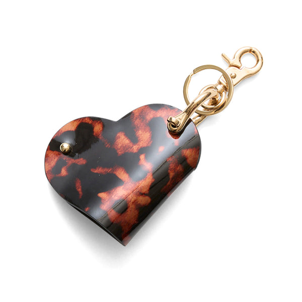 HASHIBAMI 【Ha-2509-500 ハート型 ベッコウ スマートキーリング