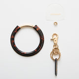 HASHIBAMI【Ha-2509-506 ウィンドベル ベッコウ ハンドストラップ】アンバー