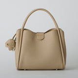 murir【MUR25007 フラワーチャーム付き2WAYショルダーバッグ】ベージュ