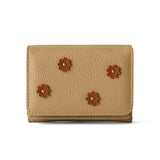 HASHIBAMI 【Ha-2509-606 スモールフラワー ミニウォレット】ベージュ