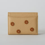 HASHIBAMI 【Ha-2509-606 スモールフラワー ミニウォレット】ベージュ