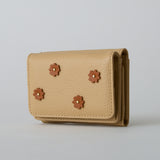 HASHIBAMI 【Ha-2509-606 スモールフラワー ミニウォレット】ベージュ