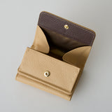 HASHIBAMI 【Ha-2509-606 スモールフラワー ミニウォレット】ベージュ