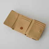 HASHIBAMI 【Ha-2509-606 スモールフラワー ミニウォレット】ベージュ