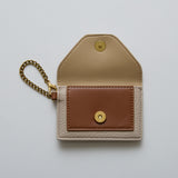 murir【MUR25005 パスケース付き パイピングミニショルダートート】ベージュ