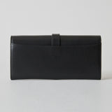 《予約商品》HASHIBAMI【Ha-2509-605 フラワーバックル ロングウォレット】ブラック