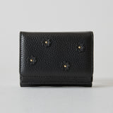 《予約商品》HASHIBAMI 【Ha-2509-606 スモールフラワー ミニウォレット】ブラック