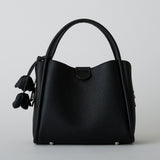 murir【MUR25007 フラワーチャーム付き2WAYショルダーバッグ】ブラック