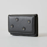 《予約商品》HASHIBAMI 【Ha-2509-606 スモールフラワー ミニウォレット】ブラック