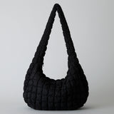 murir【MUR25002 ナイロンキルティング ビッグショルダー】ブラック