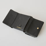 《予約商品》HASHIBAMI 【Ha-2509-606 スモールフラワー ミニウォレット】ブラック