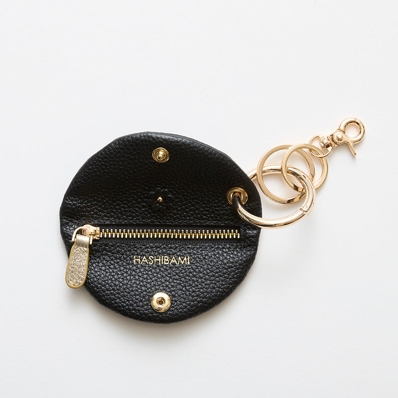 HASHIBAMI 【Ha-2509-615 スモールフラワー キーケース】ブラック