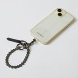 HASHIBAMI【Ha-2500-500 天然石 ハート スマホハンドストラップ】ブラック