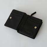 ◆CORRECT限定◆HASHIBAMI【Ha-2511-107 レザーリボン二つ折りウォレット】ブラック