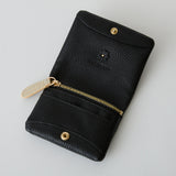 《予約商品》HASHIBAMI 【Ha-2511-105 スモールフラワー カード&コインケース】ブラック