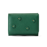 《予約商品》HASHIBAMI 【Ha-2509-606 スモールフラワー ミニウォレット】ボトルグリーン