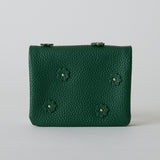 《予約商品》HASHIBAMI 【Ha-2511-105 スモールフラワー カード&コインケース】ボトルグリーン