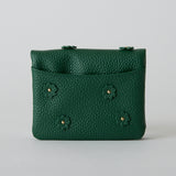 《予約商品》HASHIBAMI 【Ha-2511-105 スモールフラワー カード&コインケース】ボトルグリーン