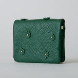 《予約商品》HASHIBAMI 【Ha-2511-105 スモールフラワー カード&コインケース】ボトルグリーン