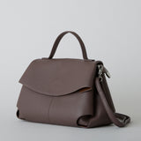 murir【MUR25006 フェミニンフラップ2WAYバッグ】ブラウン