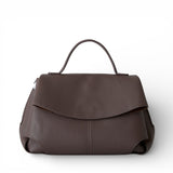 murir【MUR25006 フェミニンフラップ2WAYバッグ】ブラウン