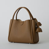 murir【MUR25007 フラワーチャーム付き2WAYショルダーバッグ】ブラウン