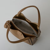 murir【MUR25007 フラワーチャーム付き2WAYショルダーバッグ】ブラウン